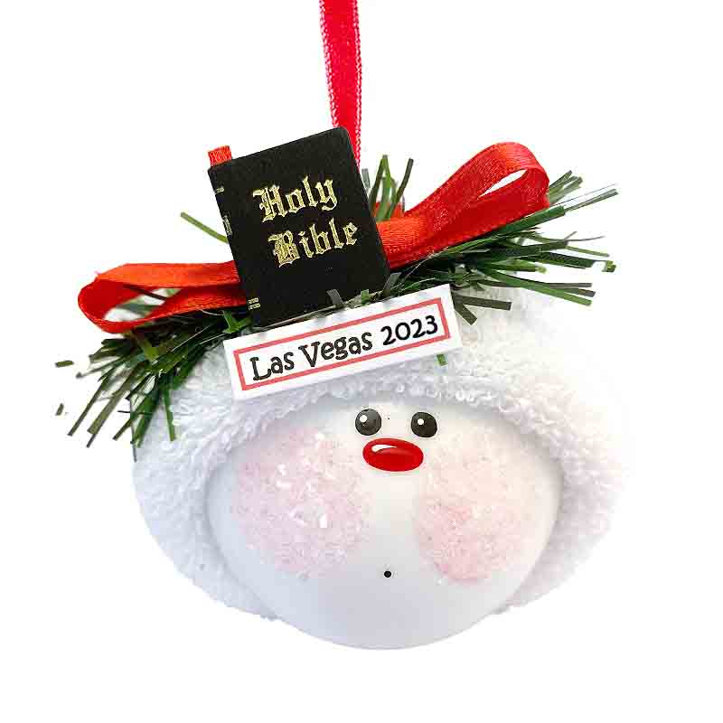 An exquisite Bible Christmas Ornament personalized by Townsend Custom Gifts. Celebrate the true spirit of Christmas with this beautifully crafted keepsake. Perfect for religious and spiritual souls.