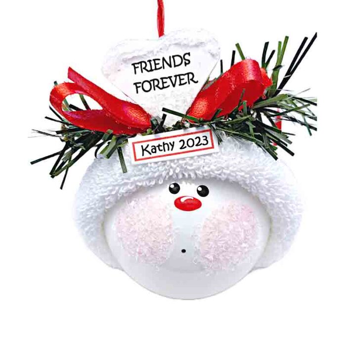 Friends forever ornament with white heart