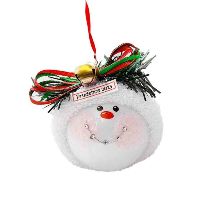 A charming Braces Christmas Ornament featuring a jingle bell embellishment, hand-painted to perfection. Ideal for celebrating the journey of wearing braces during the holidays