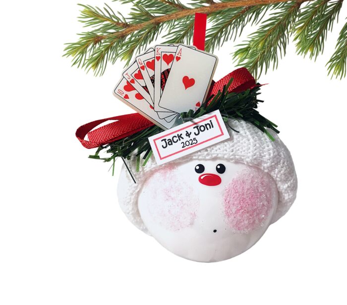 Poker Player Gift Ornaments Townsend Custom Gifts W201 SAMPLE