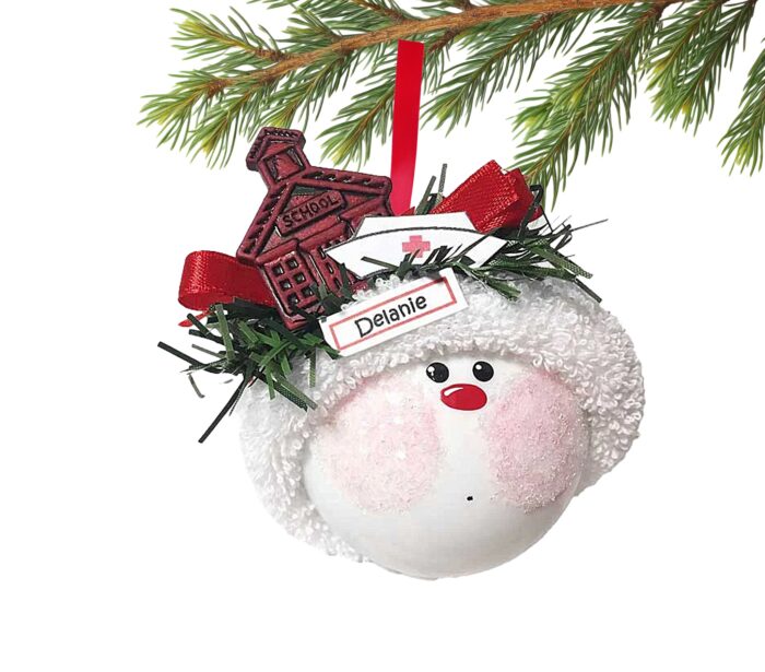School Nurse Christmas Ornament