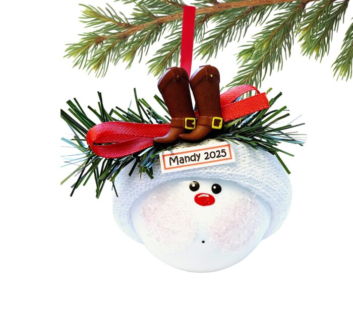 Cowboy Cowgirl Gift Ornaments Boots Townsend Custom Gifts