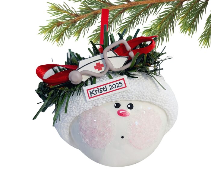 Nurse Christmas Ornaments Bandage Hat Townsend Custom Gifts W174 1321 CA6 SAMPLE