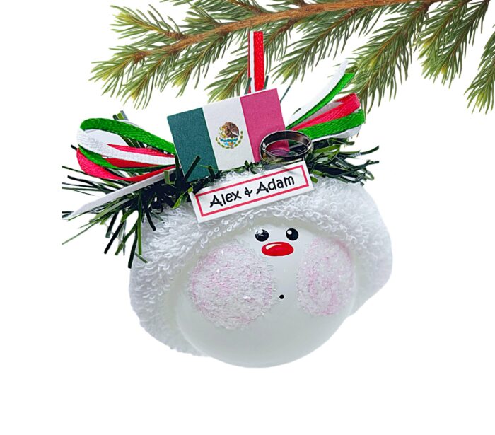 Mexico Wedding Souvenir Gift Ornaments Mexican Flag Ring