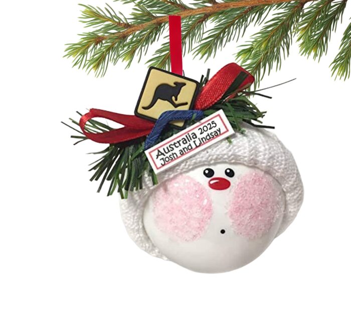 Australia Souvenir Ornament with Kangaroo Crossing Sign