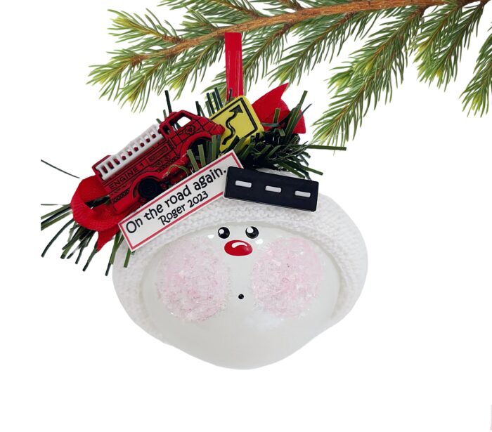Fireman Christmas Gift Ornaments Fire Truck First Responders
