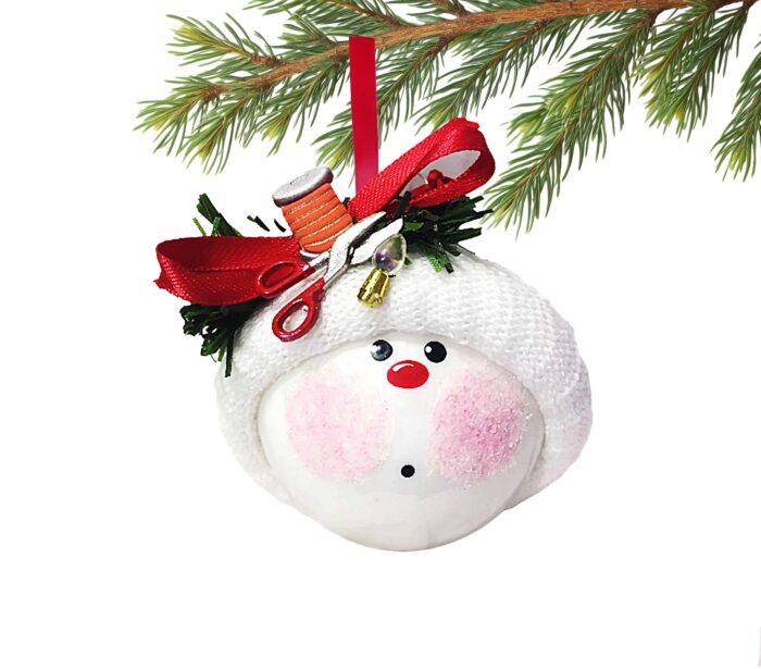 Electrician Christmas Ornament with Cable, Light Bulb, Pliers