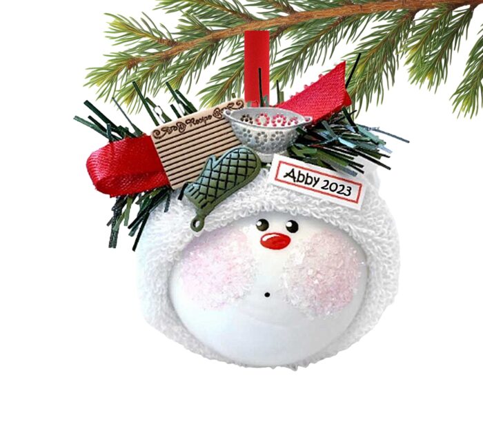 Cooking Gift Ornaments with Recipe Card,  Colander and Oven Mitt