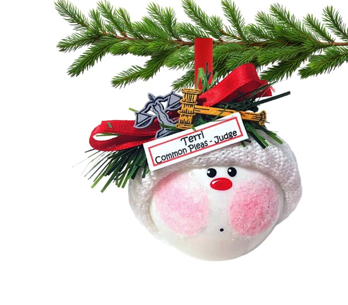 Judge Christmas Ornaments Gavel Scales of Justice Townsend Custom Gifts