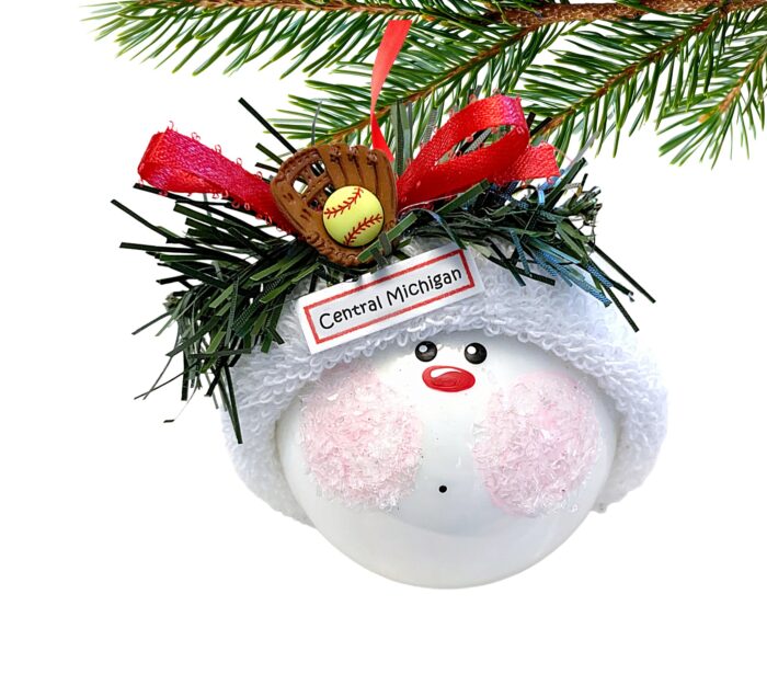 Softball Christmas Gift Ornament- Mitt
