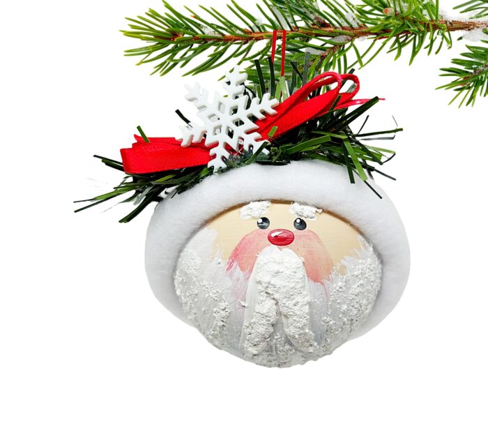 Santa Christmas Ornaments Glitter Snowflake (Style May Vary)