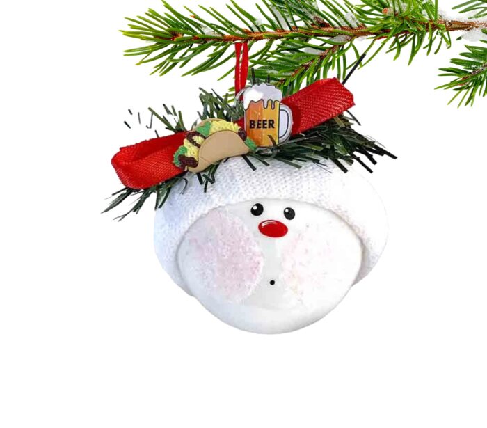 Taco Beer Lover Christmas Ornament