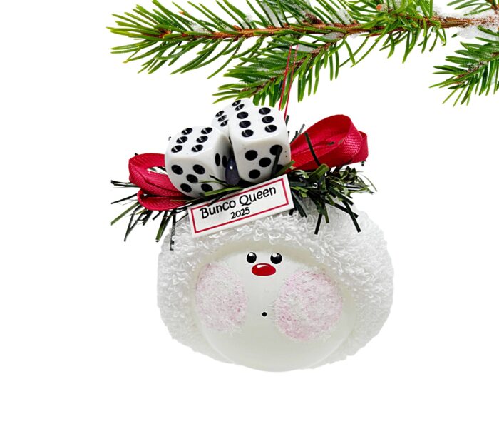 Bunko Bunco Queen Christmas Ornaments Dice Townsend Custom Gifts SAMPLE