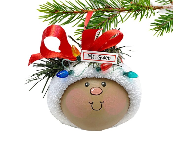 Christmas Gift Ornaments Dark Complexion String Of Lights