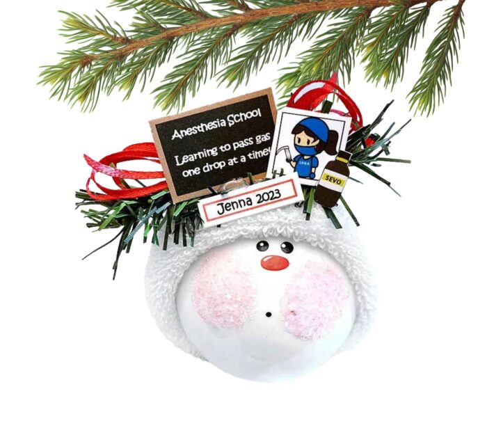 Nurse Anesthetist Student Christmas Ornaments