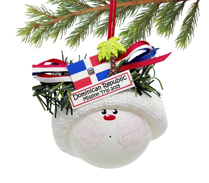 Dominican Republic Souvenir Gift Ornaments Flag Palm Tree Townsend Custom Gifts - Image 3