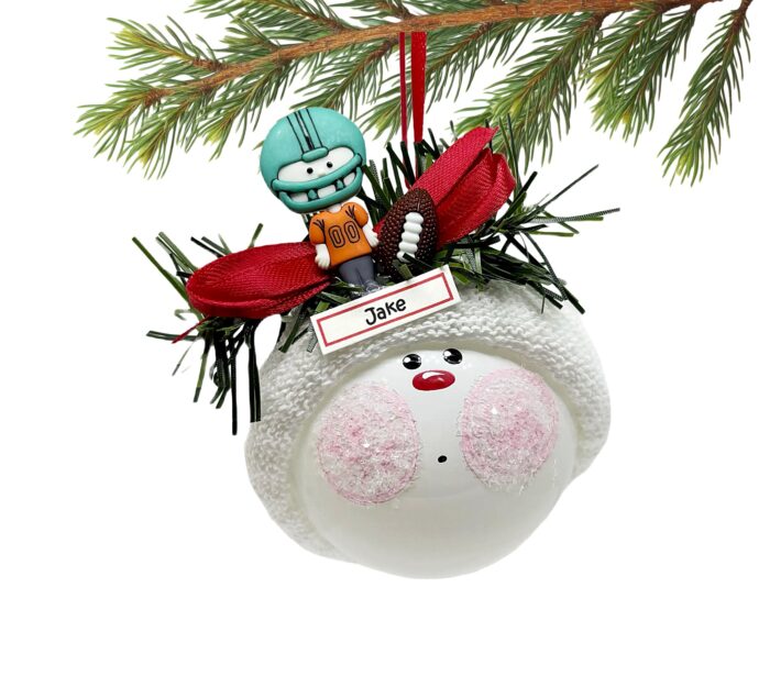 Football Player Christmas Ornaments