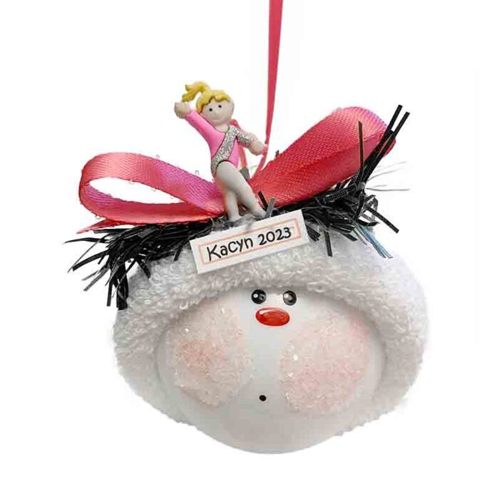 Gymnast-Christmas-Ornament-Pink-Leotard-Townsend-Gifts-Gymnastics-Fan-Holiday-Decoration
