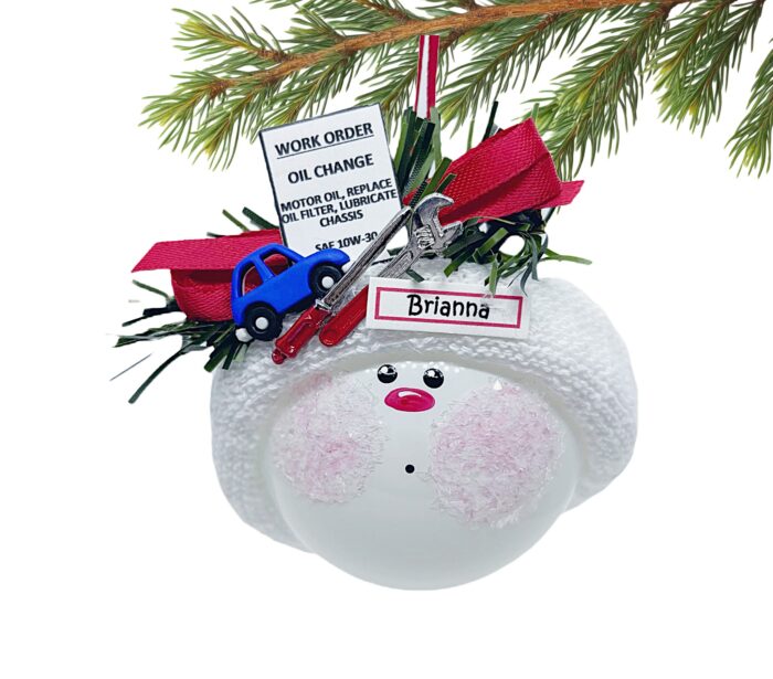 Car Mechanic Christmas Ornaments Tools (may vary) Work Order