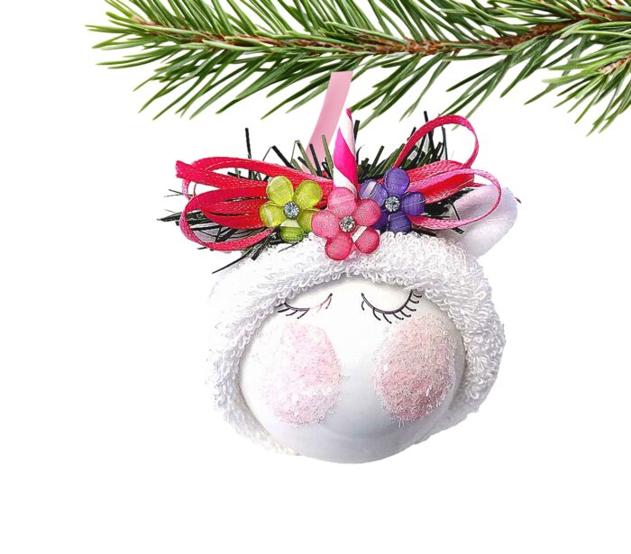 Unicorn Christmas Ornaments Assorted Flowers