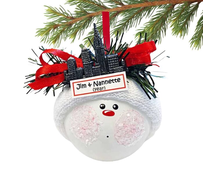 New York City Souvenir Christmas Ornaments Skyline P