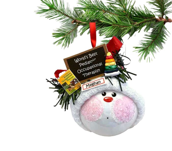 Pediatric Occupational Therapy Christmas Gift Ornament - Toy Book Sign - Image 2