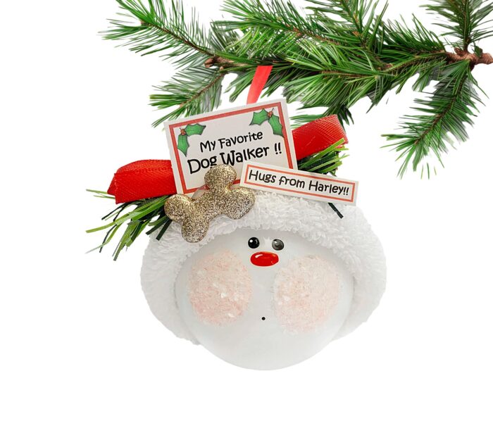 Dog Walker Christmas Gift Ornaments