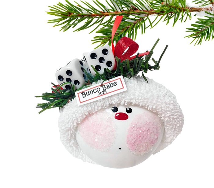 Bunko Bunco Babe Gift Ornaments with Dice