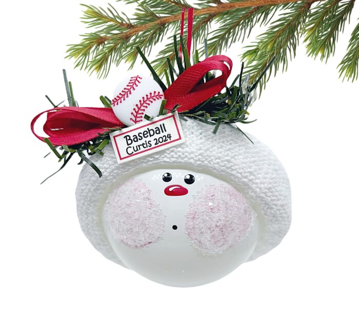 Baseball Sport Gift Christmas Ornaments Townsend Custom Gifts