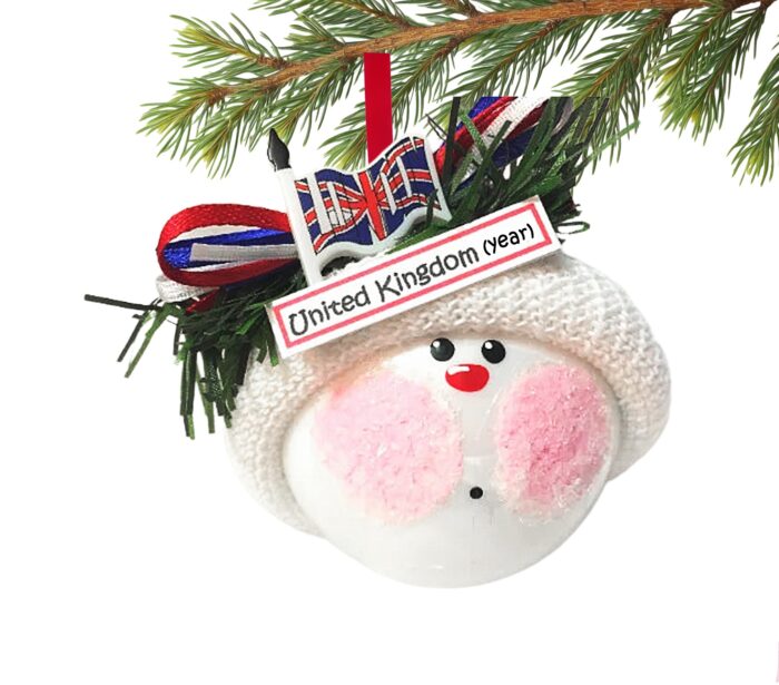 UK Vacation Souvenir Gift Christmas Ornaments England Scotland Wales Northern Ireland Townsend Custom Gifts SAMPLE