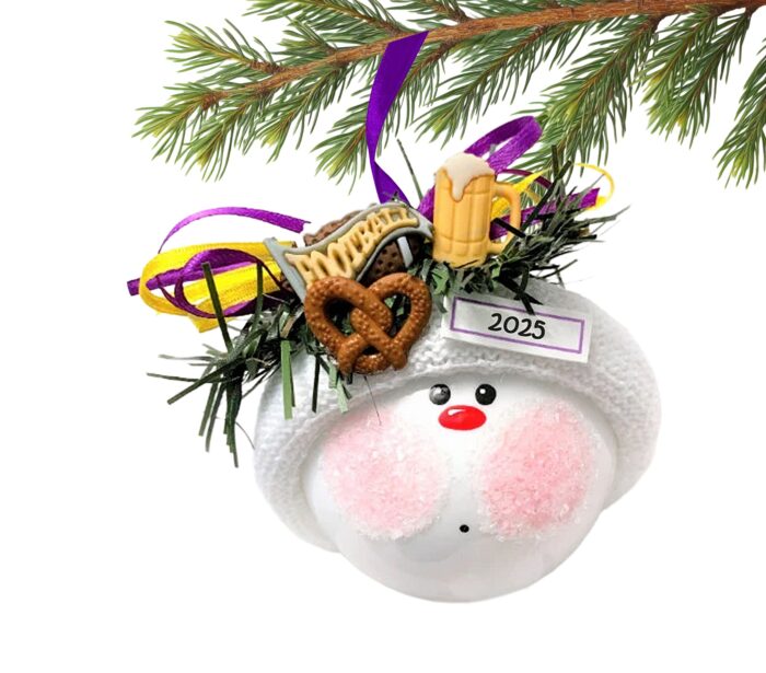 Football Tailgating Christmas Gift Ornament Pennant Beer (Style May Vary) Pretzel Townsend Custom Gifts SAMPLE