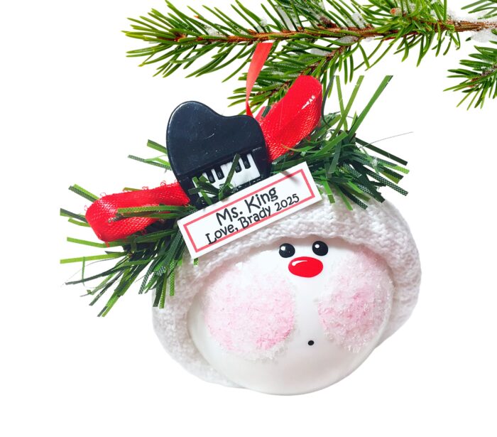 Piano Music Teacher Gift Christmas Ornaments Townsend Custom Gifts