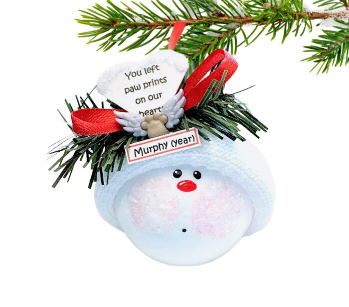 Cat Pet Memorial Gift Ornaments Angel Wings Paw Townsend Custom Gifts