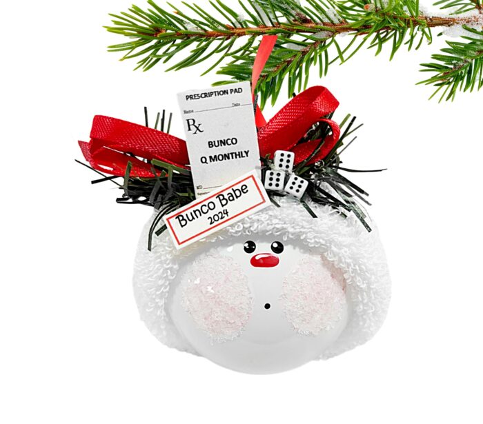 Bunco Bunko Christmas Gift Ornaments Prescription Pad Townsend Custom Gifts CA77 SAMPLE