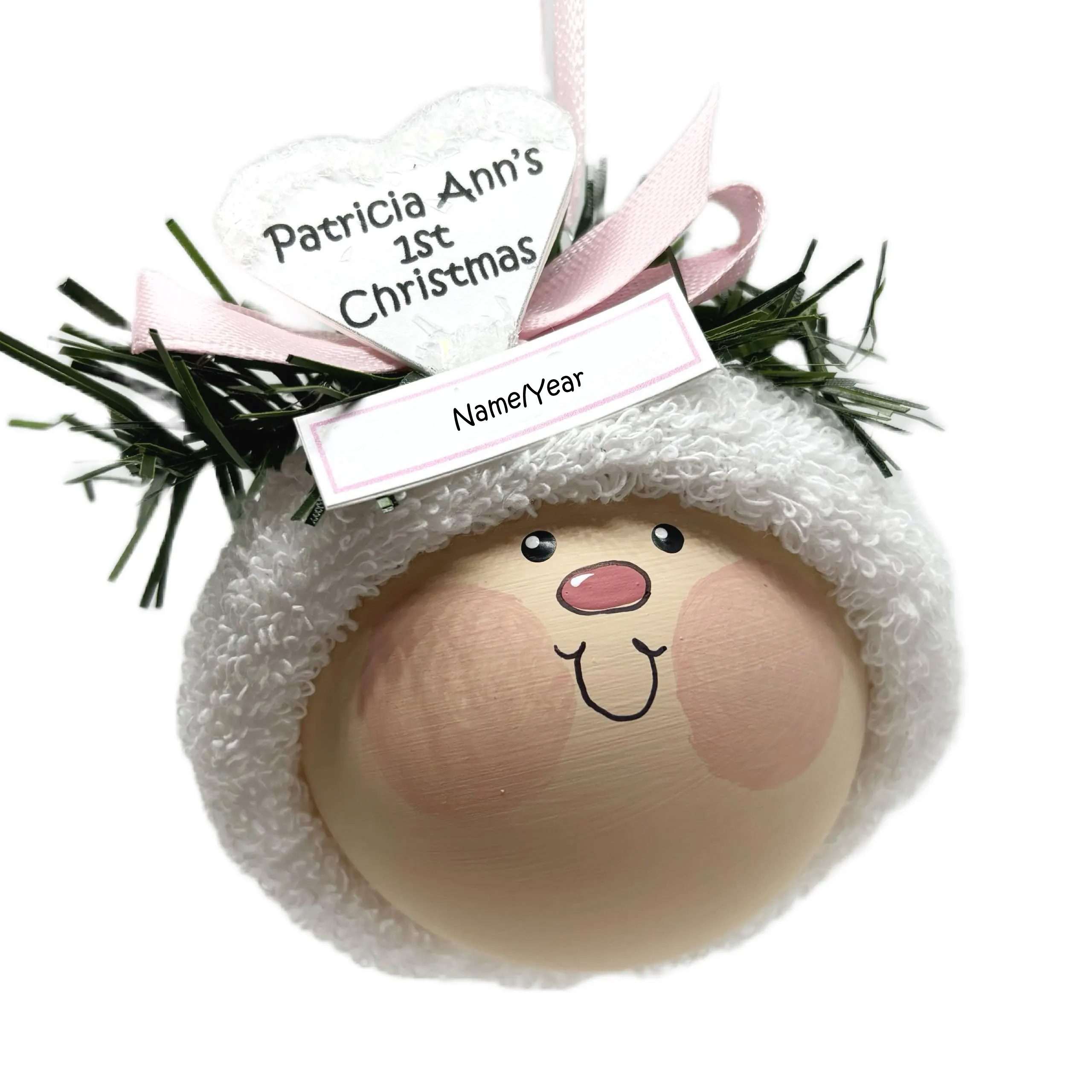 Name your year christmas ornament