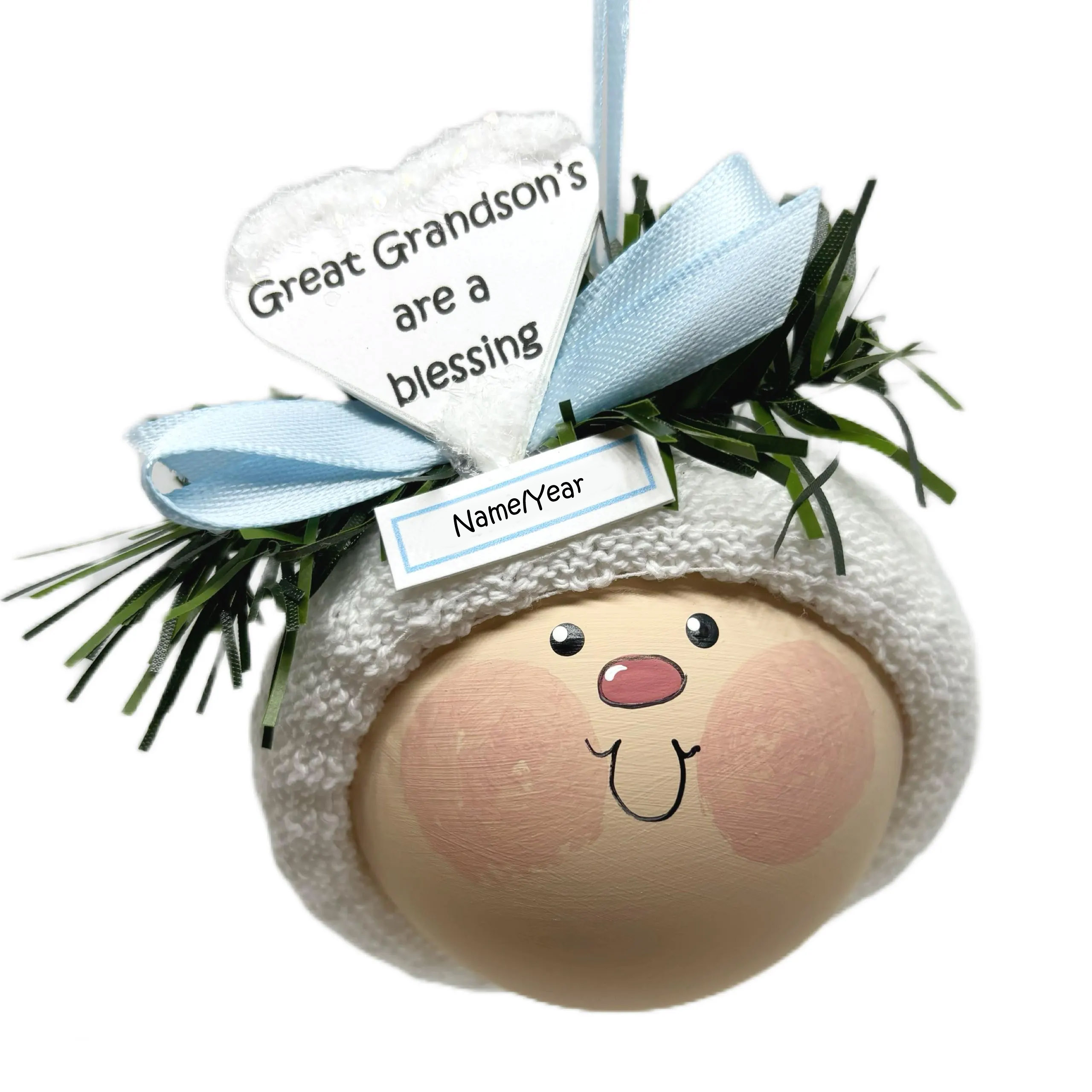 Great Grandson Blessing Ornament