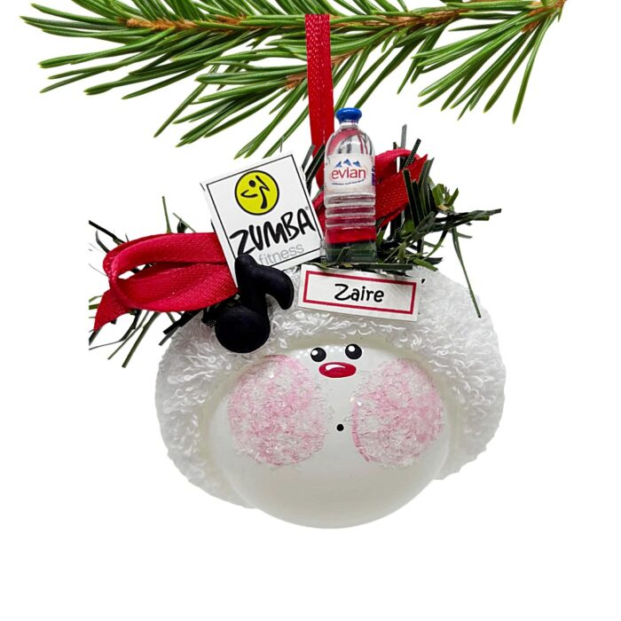 Exercise Music Christmas Ornament Sign Water Bottle Music Note