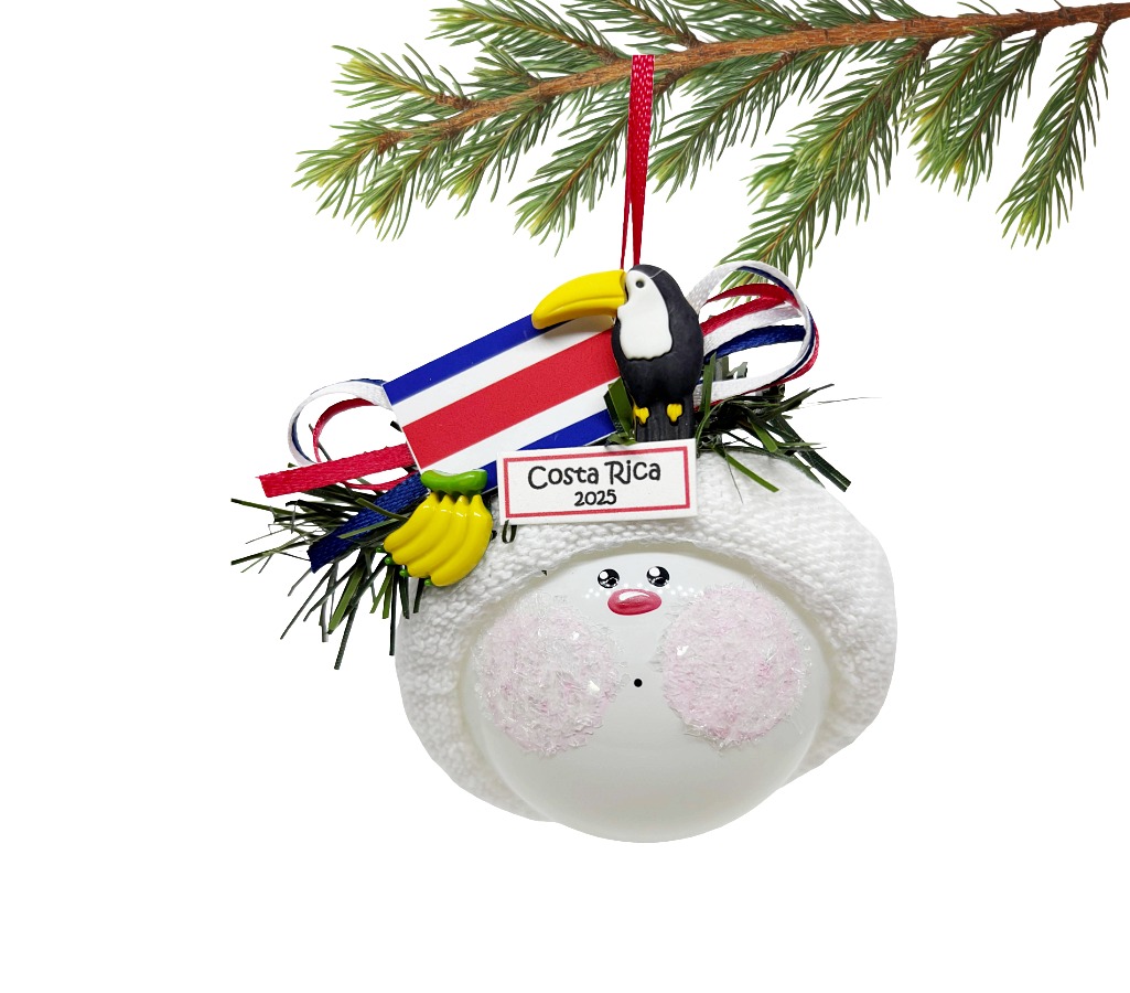 Costa Rica Christmas Ornament