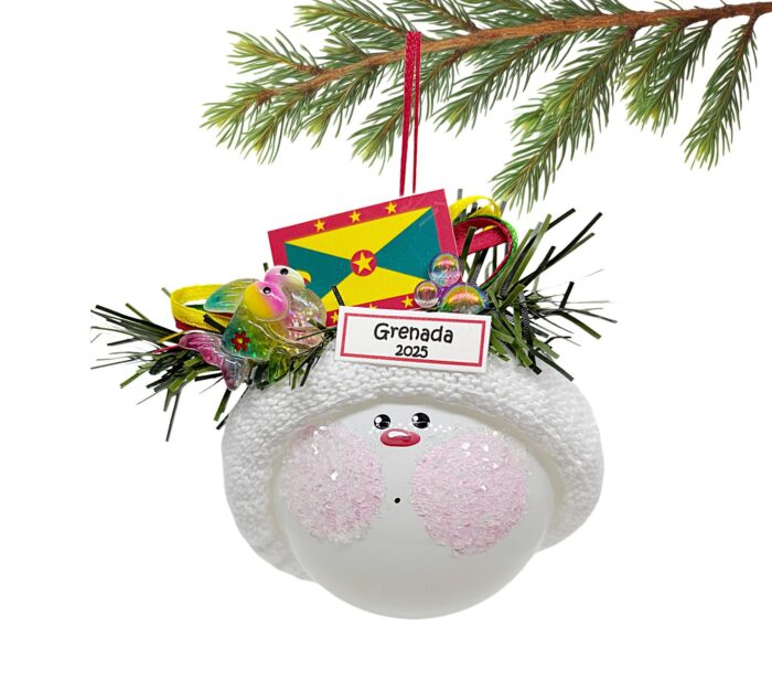 Grenada Destination Wedding and Vacation Ornament- Christmas Decoration